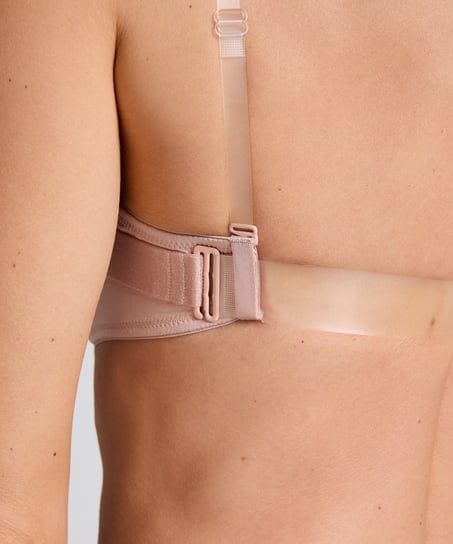 Soutien-gorge à armatures préformé Transparent Back, Beige