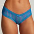 Slip br&eacute;silien V-shape Mesh, Bleu