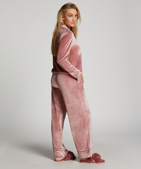 Veste à manches longues en velours, Violet