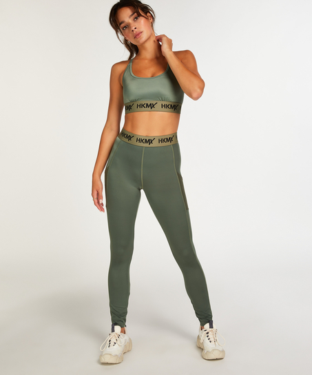 Legging de sport taille normale HKMX, Vert