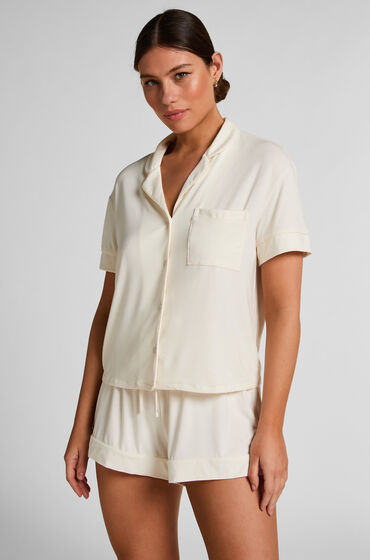 Hunkemöller Short Jersey Essential Blanc Hunkemöller Short Jersey Essential Blanc
