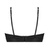 Soutien-gorge bustier non-rembourré à armatures Luna, Noir