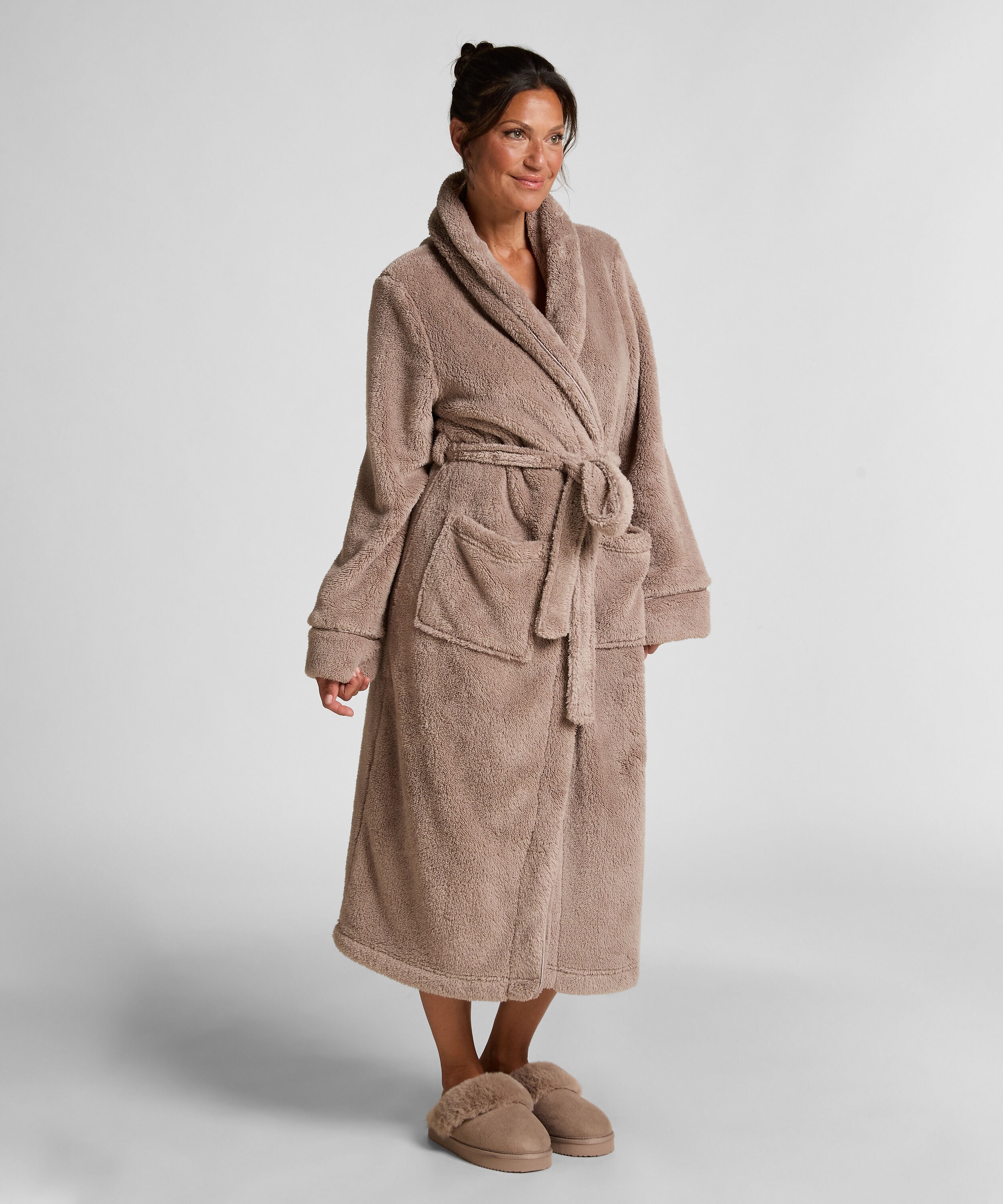 Peignoir Fleece, Beige Peignoir Fleece, Beige