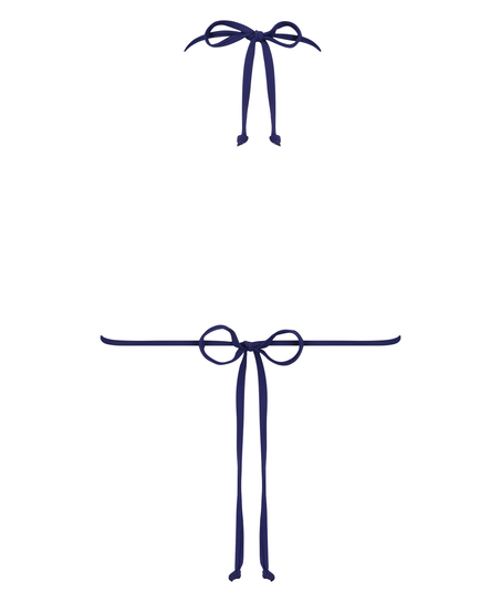 Haut de bikini triangle Doha, Bleu