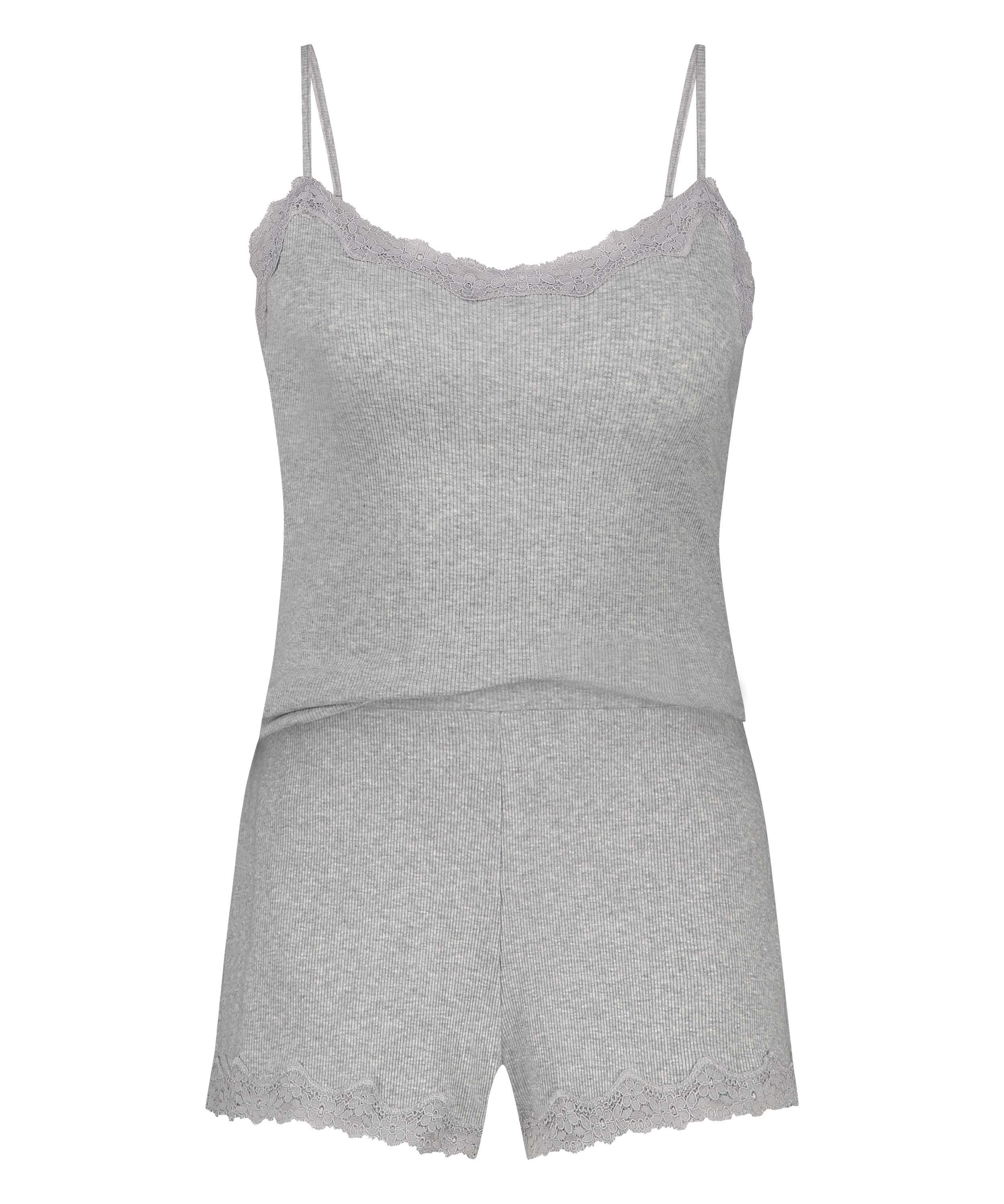 Ensemble de pyjama, Gris, main