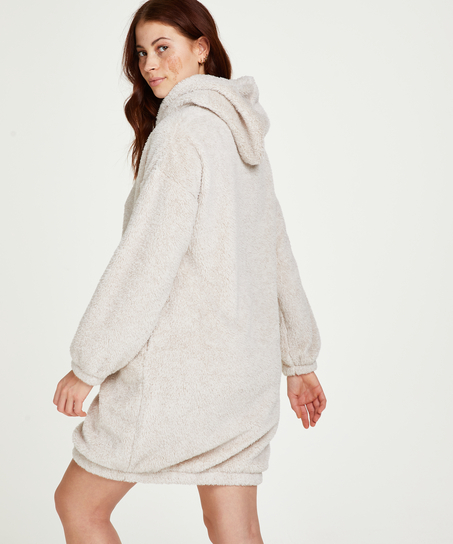 Robe snuggle polaire femme, Beige