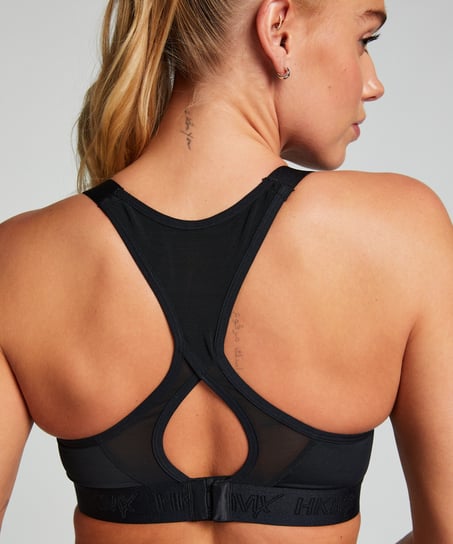 HKMX Soutien-gorge de sport The All Star Maintien niveau 2, Noir