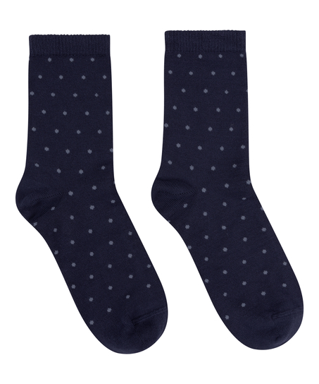 Chaussettes courtes en modal, Bleu