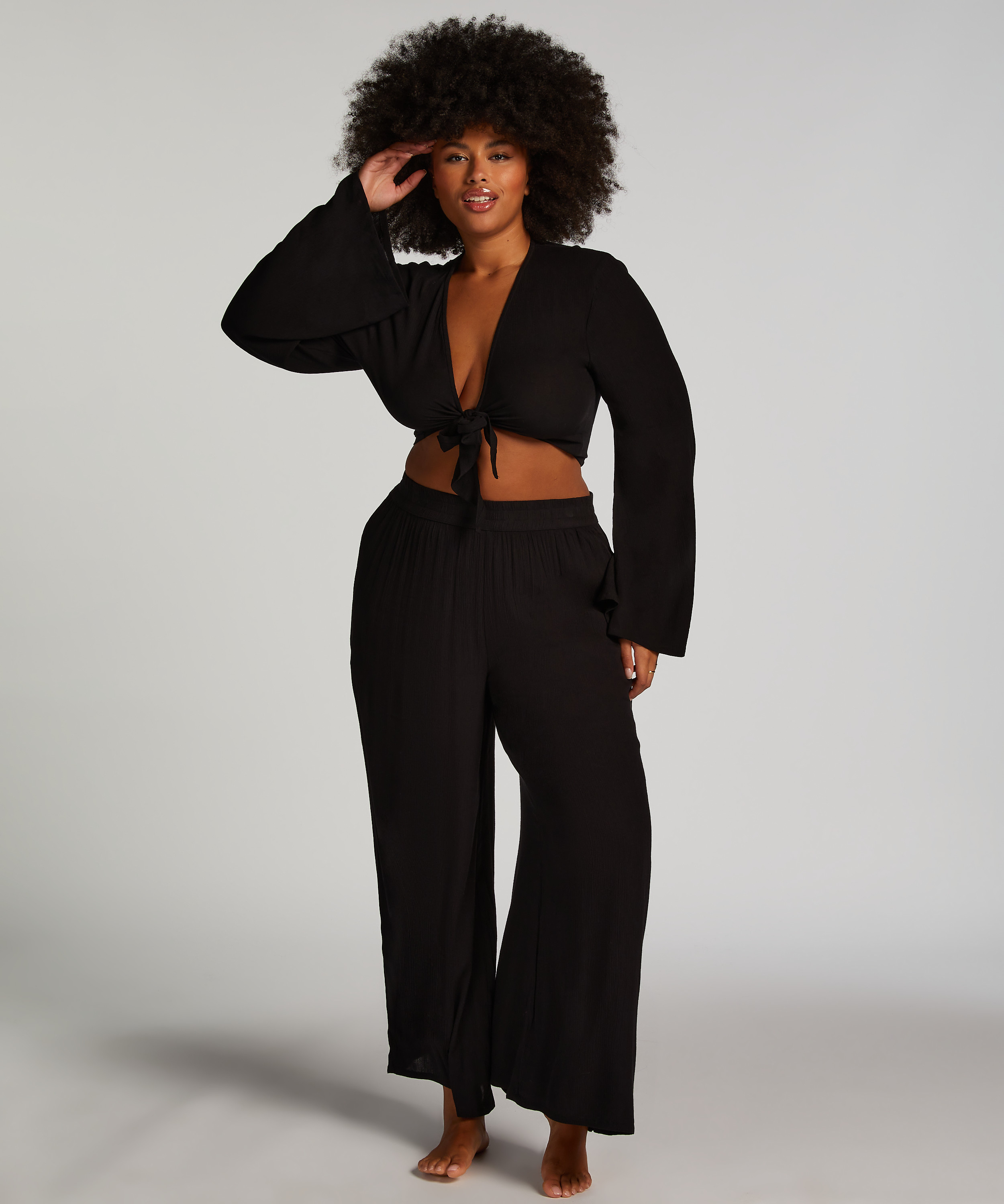 Pantalon Beach, Noir, main