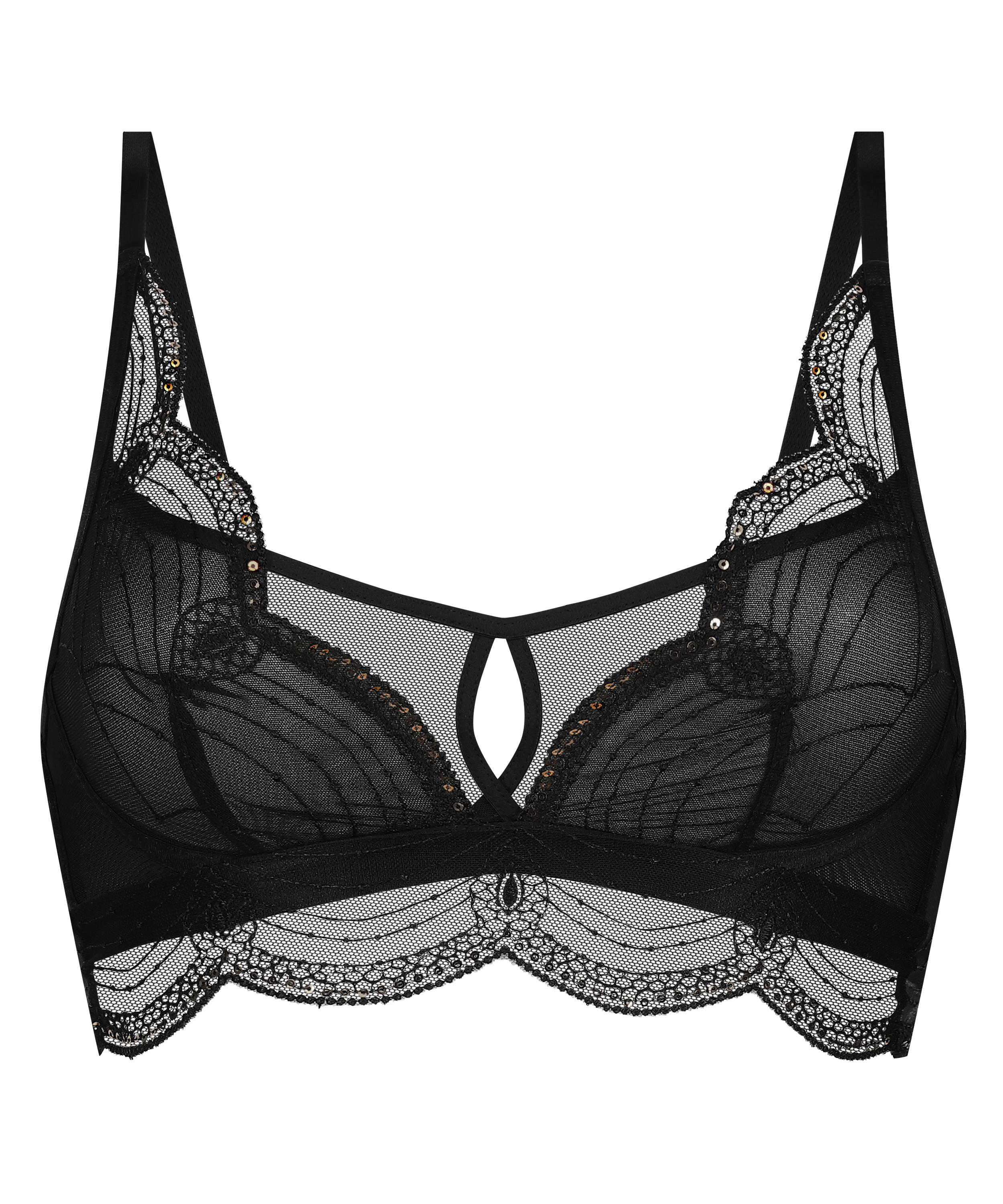 Brassière Ruby, Noir, main