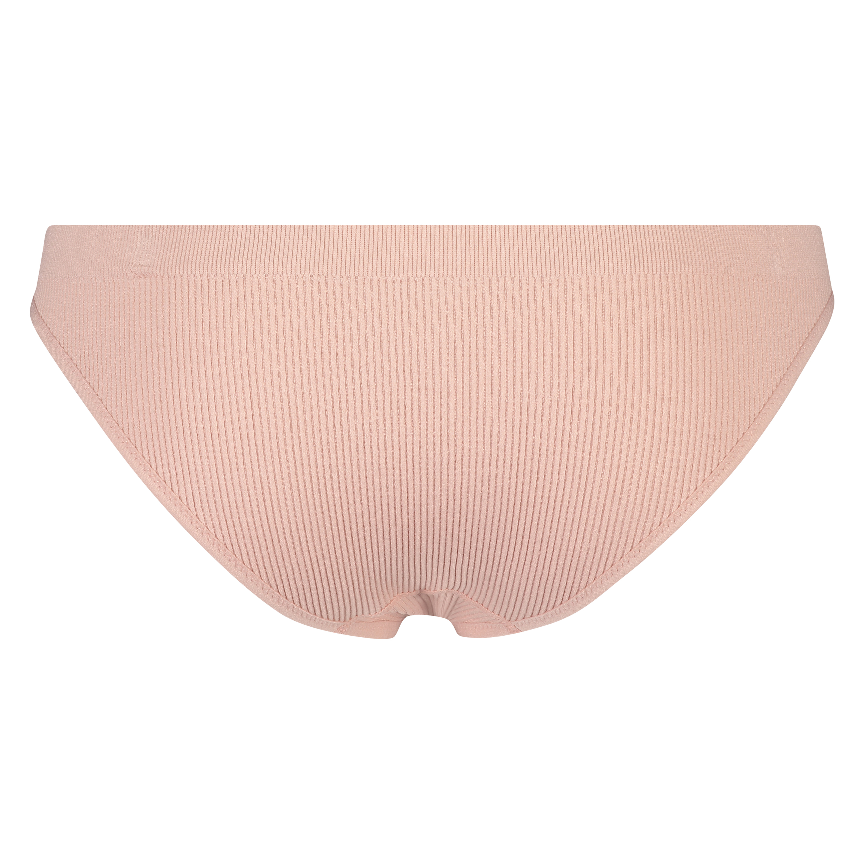 Slip brésilien taille haute sans couture, Rose, main