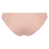 Slip brésilien taille haute sans couture, Rose