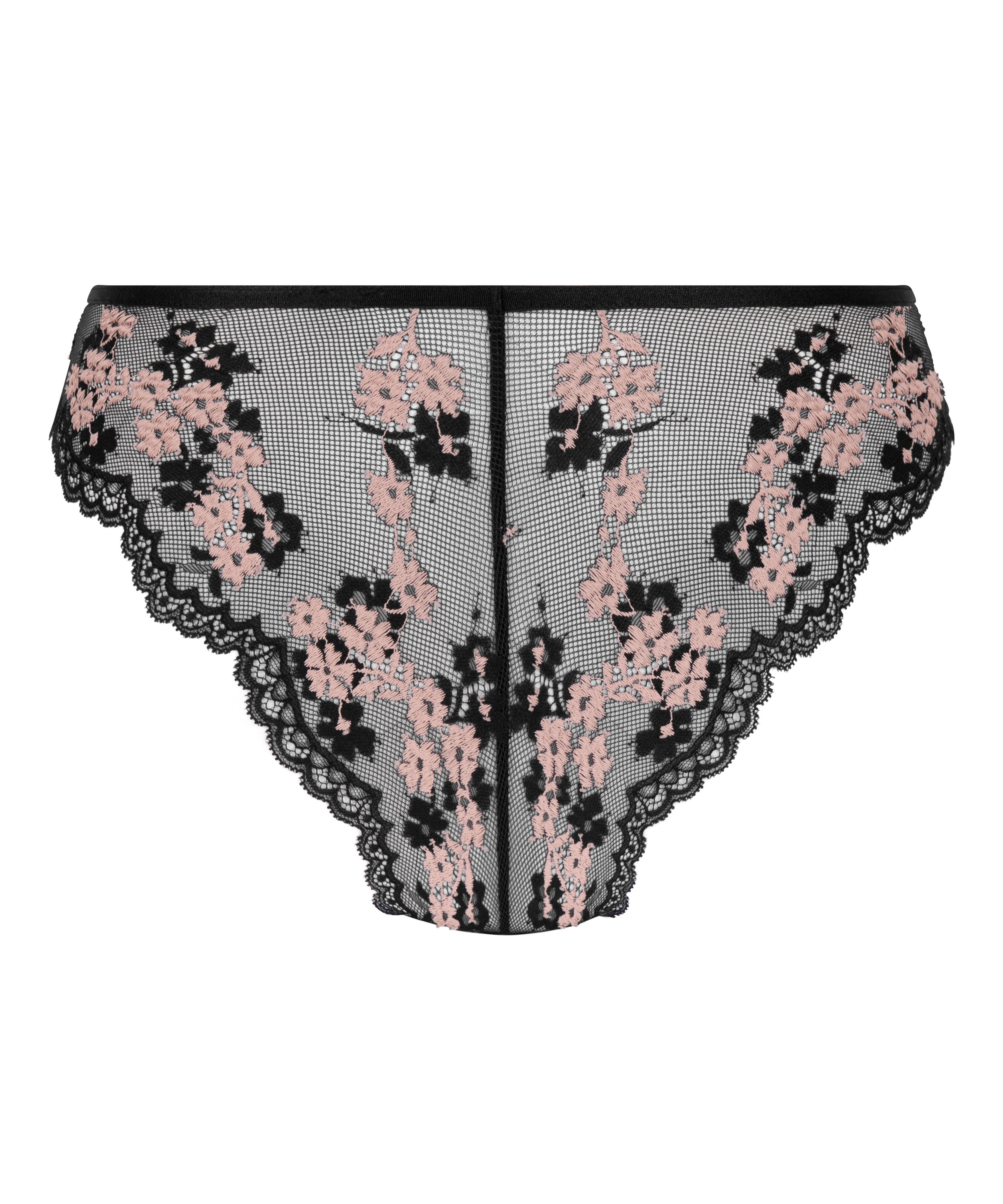 Culotte brésilienne Piper, Noir, main