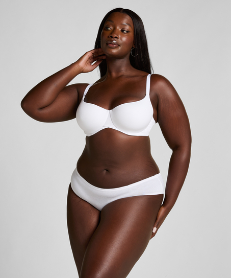 Slip Brésilien en Coton Kira, Blanc
