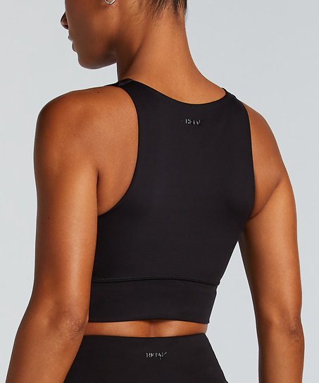 HKMX Brassière de sport de niveau 1, Noir