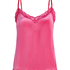 Camisole velours Dentelle, Rose