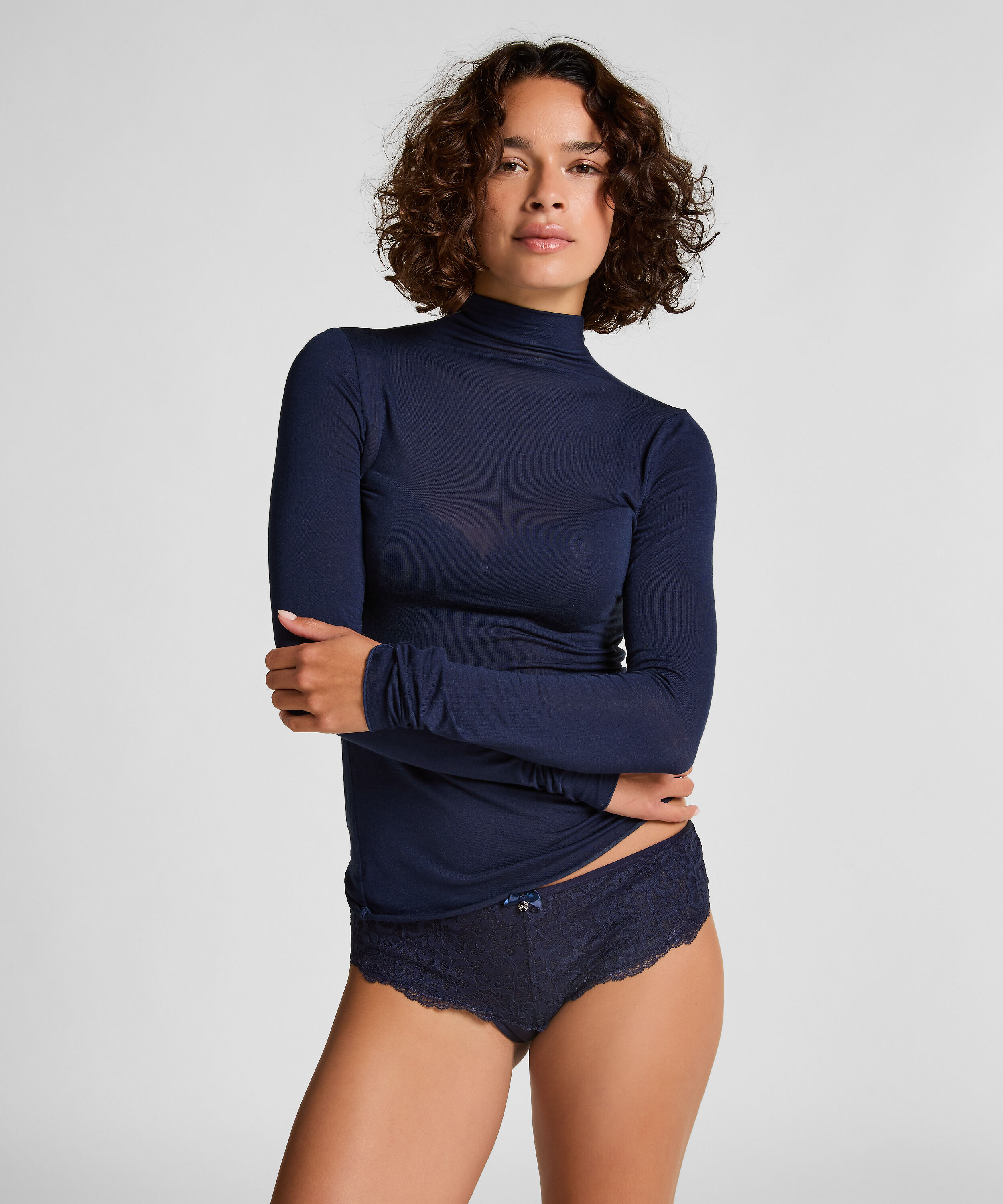 Haut avec Cachemire à col Roulé super soft