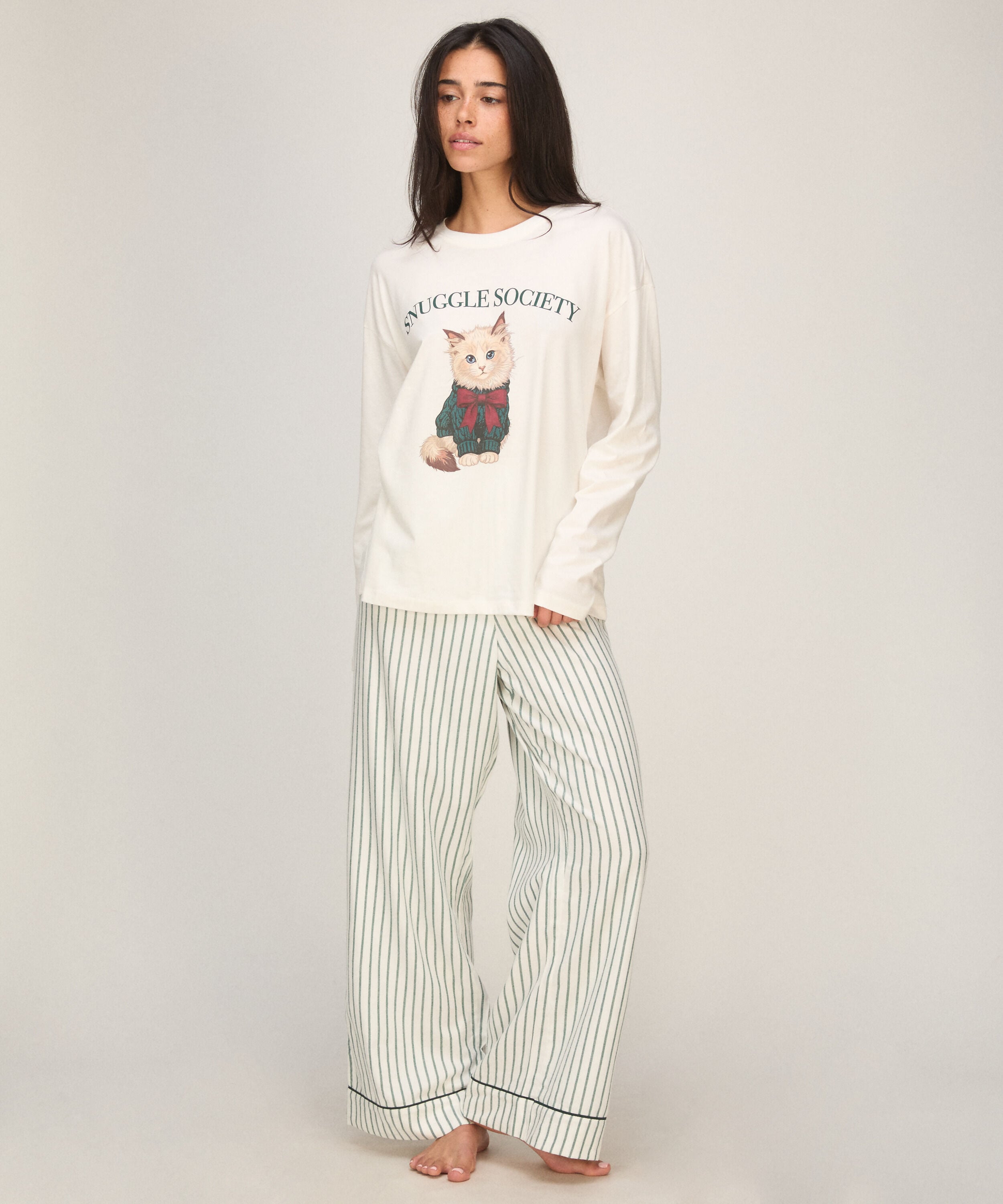 Pyjama Set Viscose, Blanc Pyjama Set Viscose, Blanc