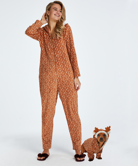 Onesie Polaire Renne, marron