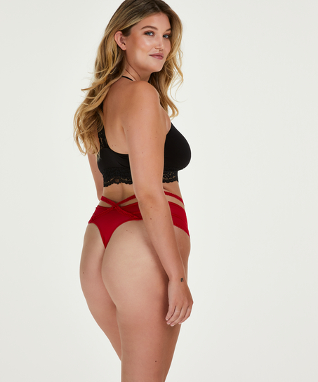 String haut Bonnie Curvy, Rouge