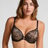 Soutien-gorge à armatures push-up préformé Lea, Noir