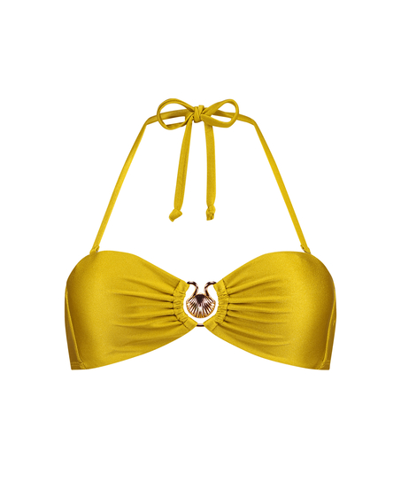 Haut de bikini bandeau Nice, Jaune