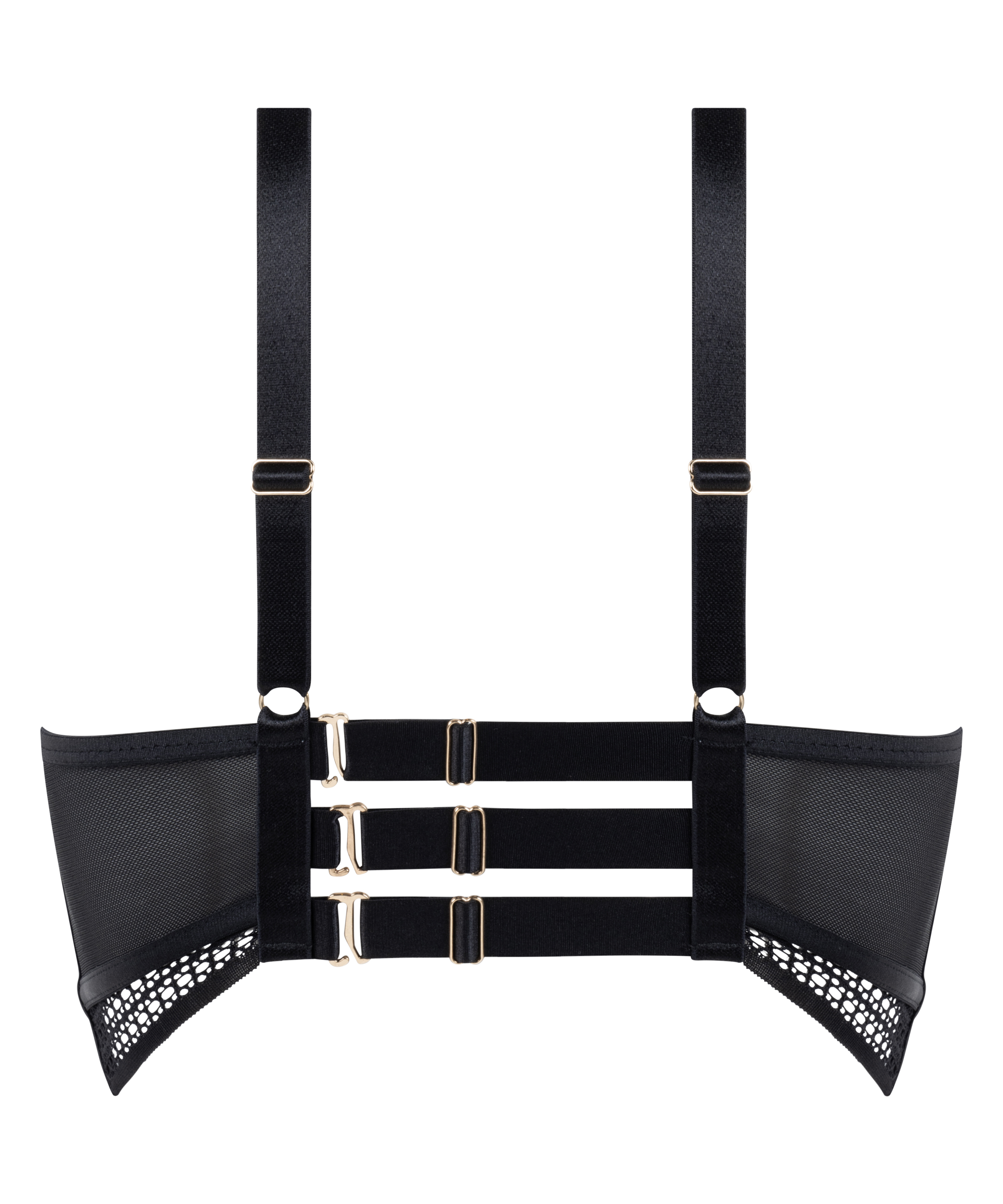 Soutien-gorge longline à armatures non rembourré Missy, Noir, main