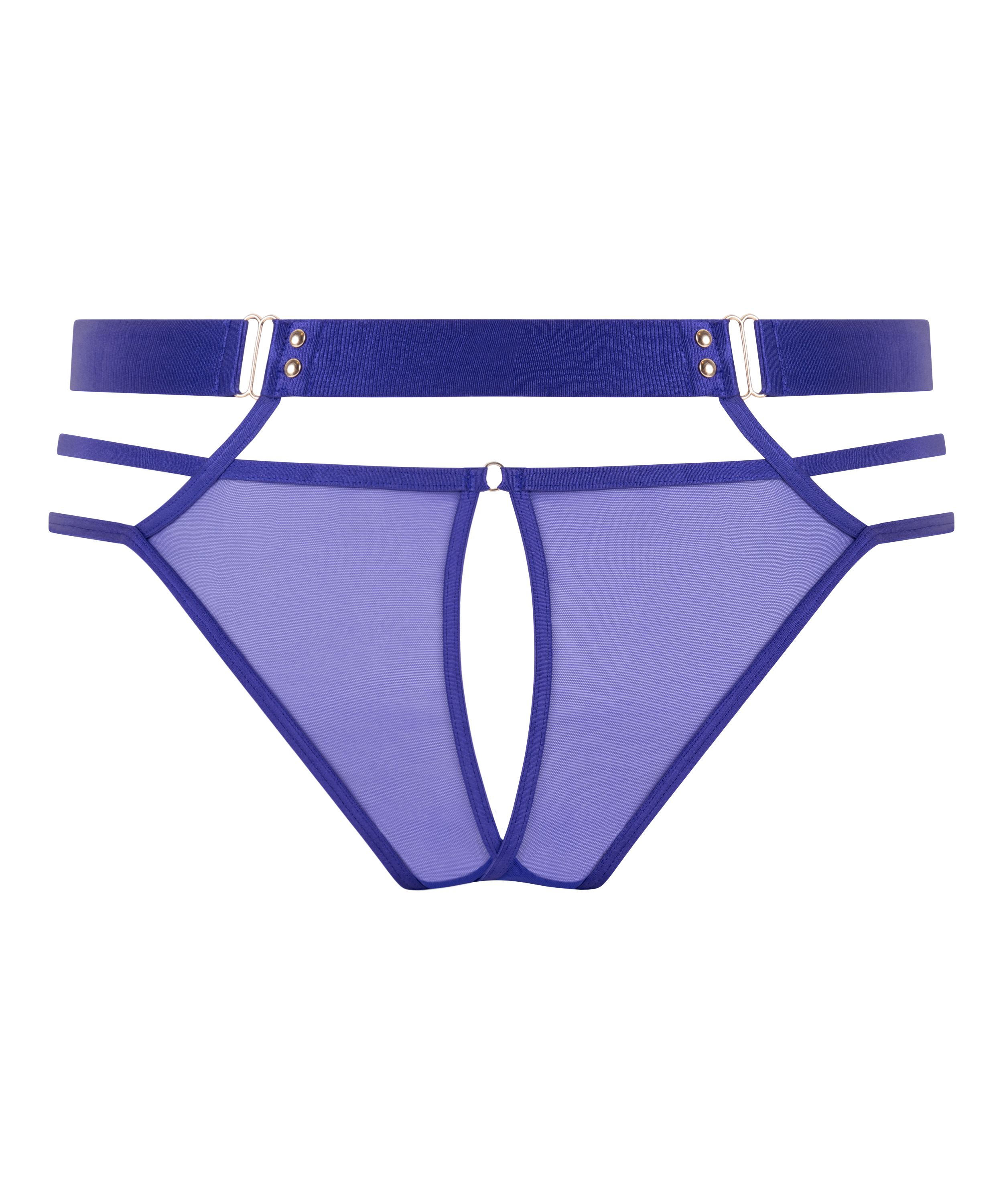 Slip brésilien Sable, Bleu, main