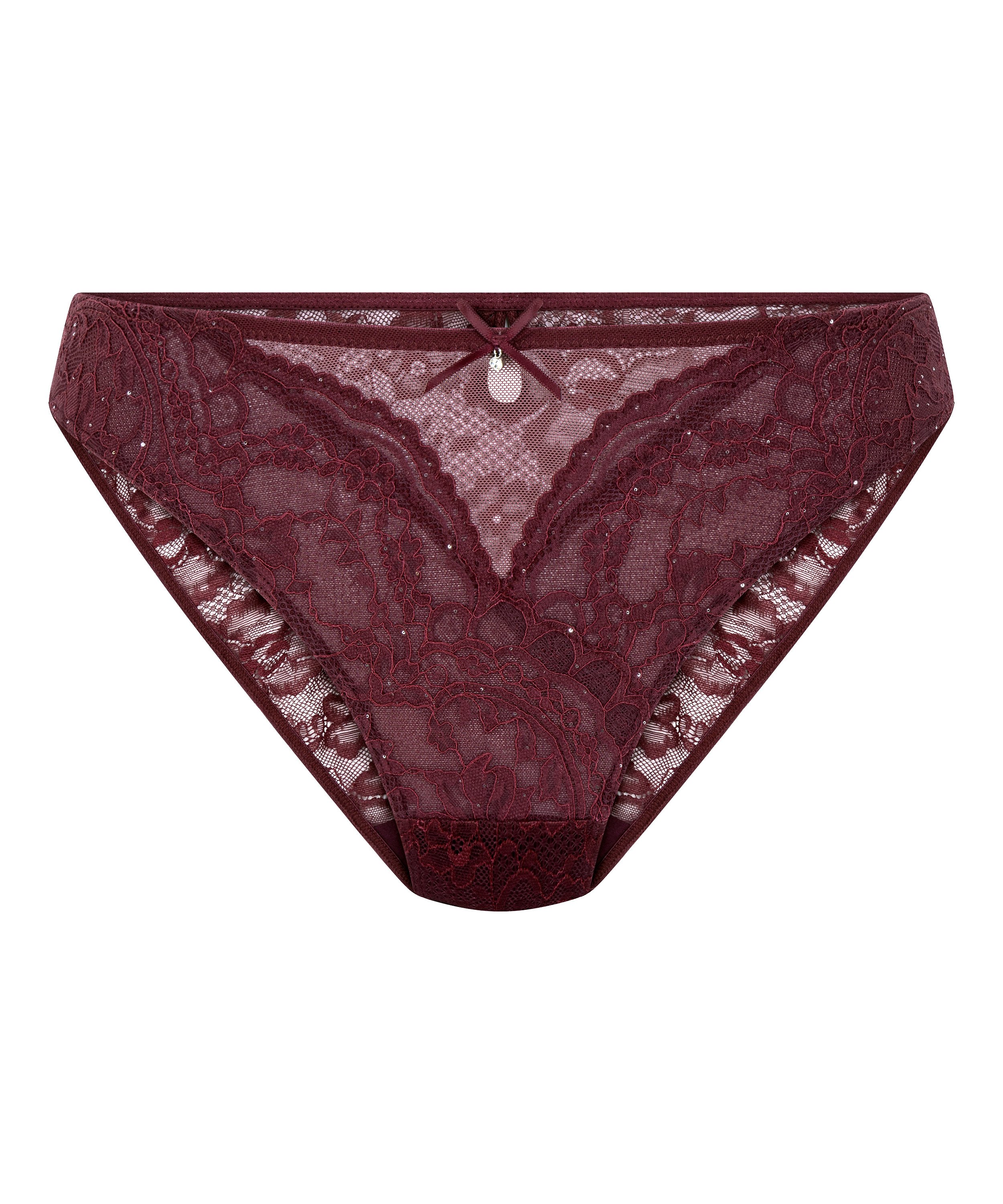 Culotte brésilienne Isadora, Rouge, main