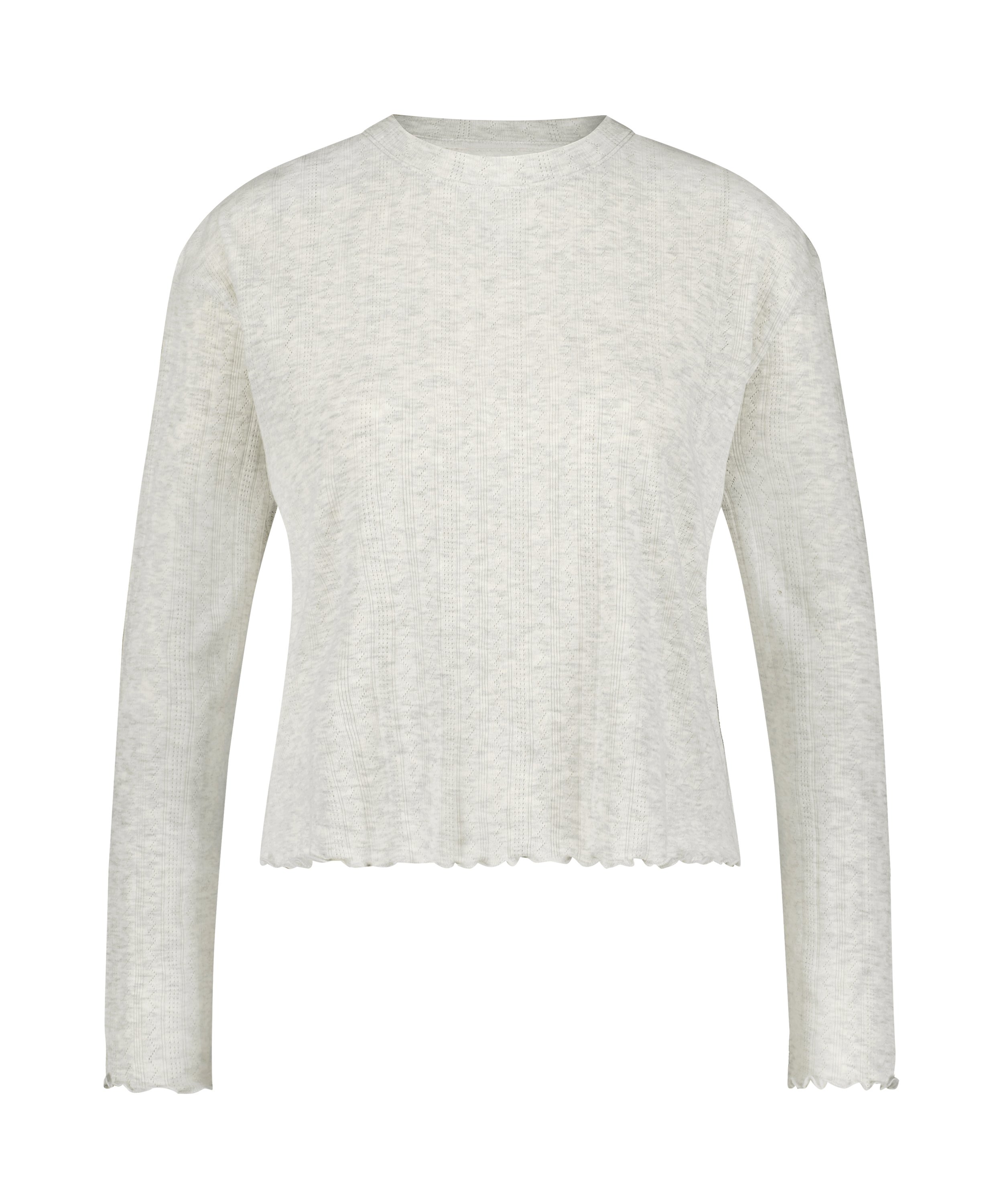 Haut de pyjama Pointelle, Beige, main