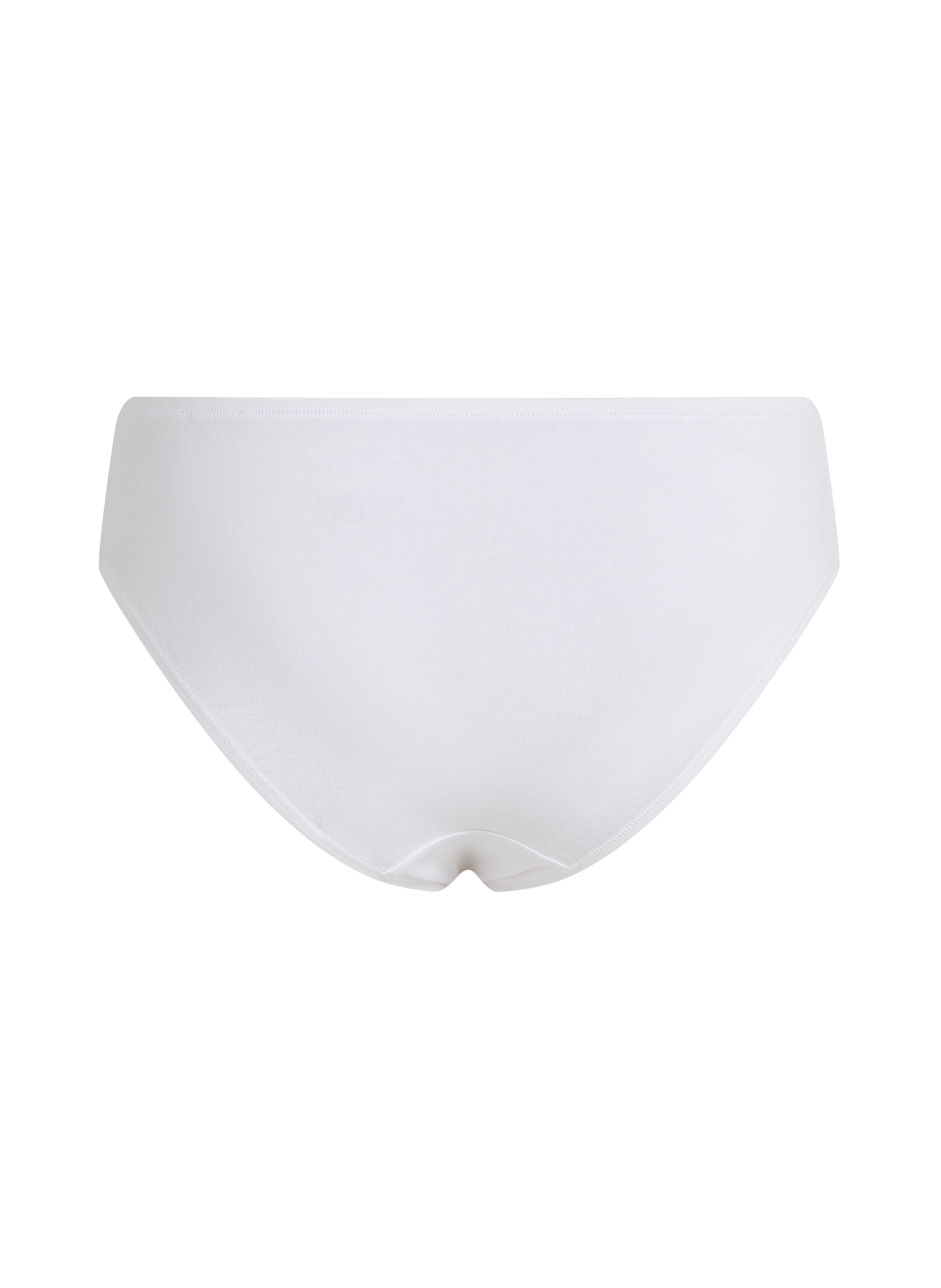 Slip Brésilien en Coton Kira, Blanc, main