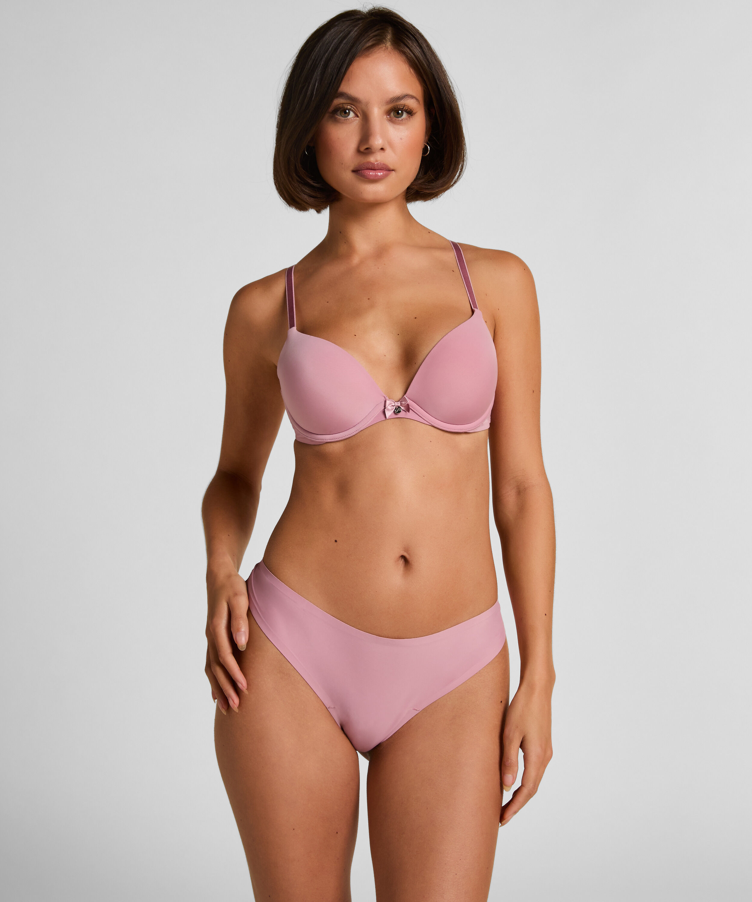 Invisible string Lace Back, Rose