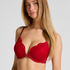Soutien-gorge à armatures push-up préformé Whitney, Rouge