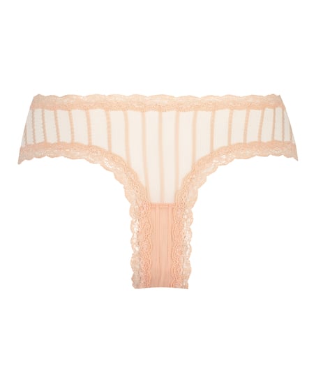 Slip br&eacute;silien V-shape Mesh, Orange