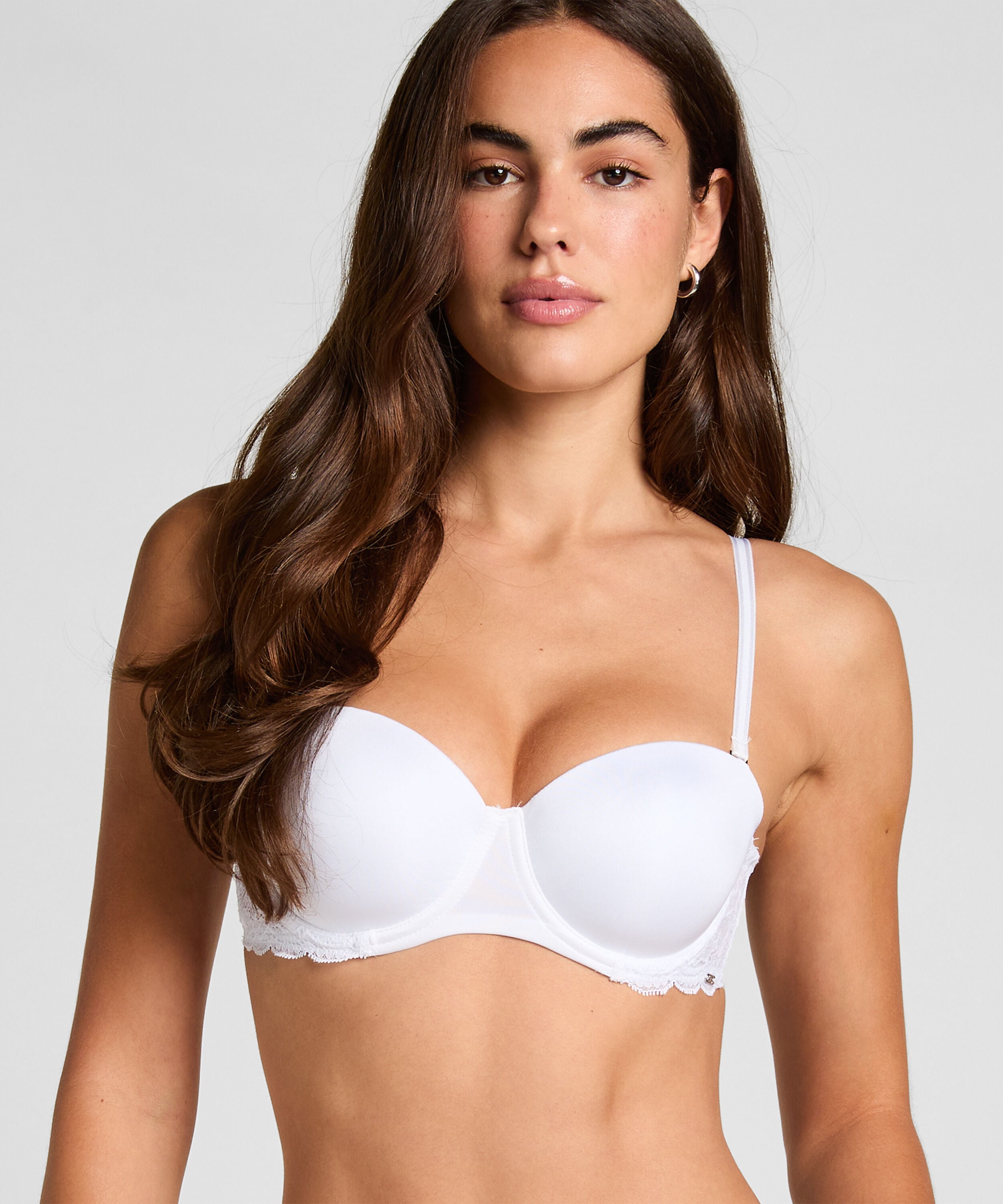 Soutien-gorge à armatures préformé sans bretelles Angie, Blanc Soutien-gorge à armatures préformé sans bretelles Angie, Blanc