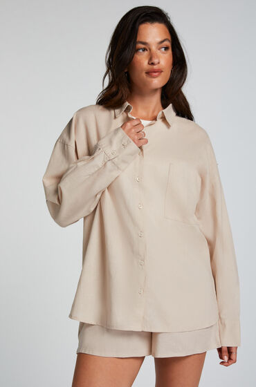 Hunkemöller Haut de pyjama Lin Beige