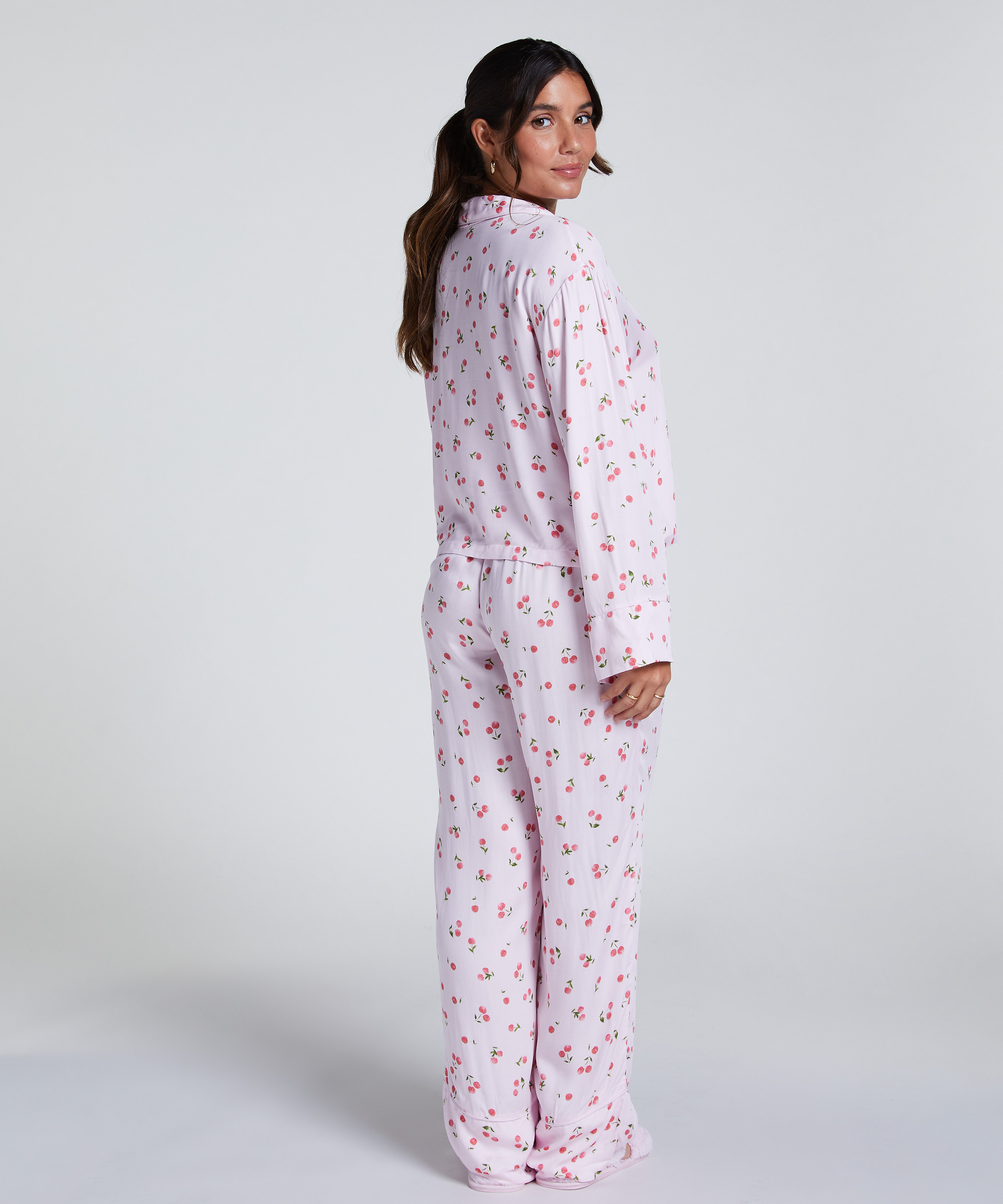 Pantalon Satin, Rose, main