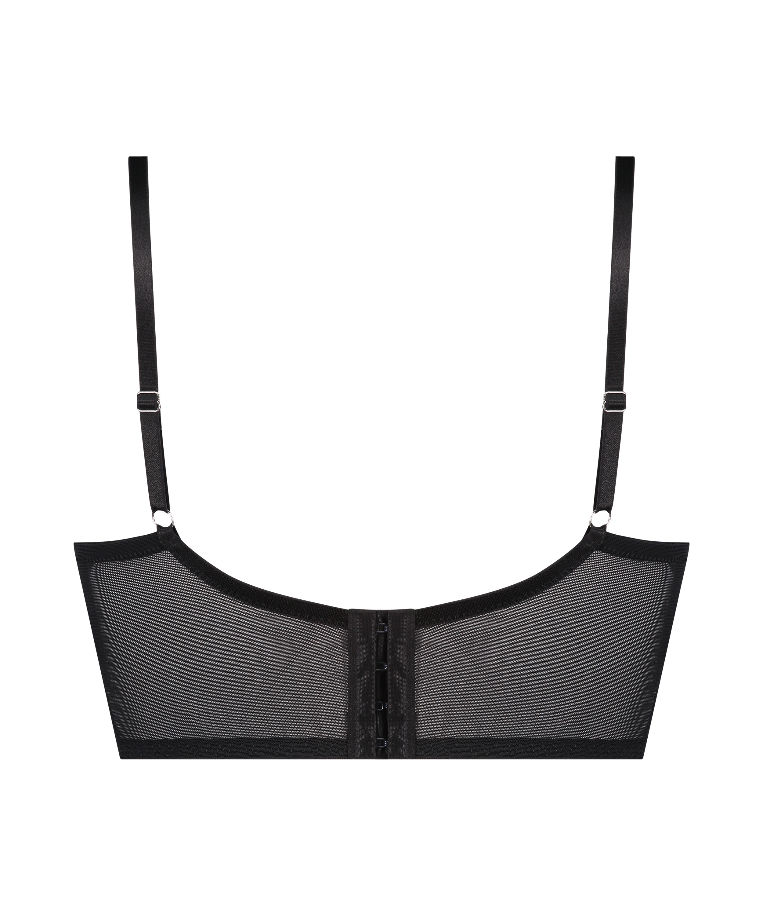 Soutien-gorge à armatures préformé longline Arabella, Noir, main
