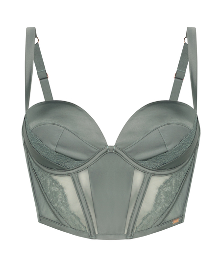 Soutien-gorge bustier à armatures préformé Nicole, Vert