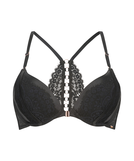 Soutien-gorge Push-Up rembourré à armatures Veronica, Noir