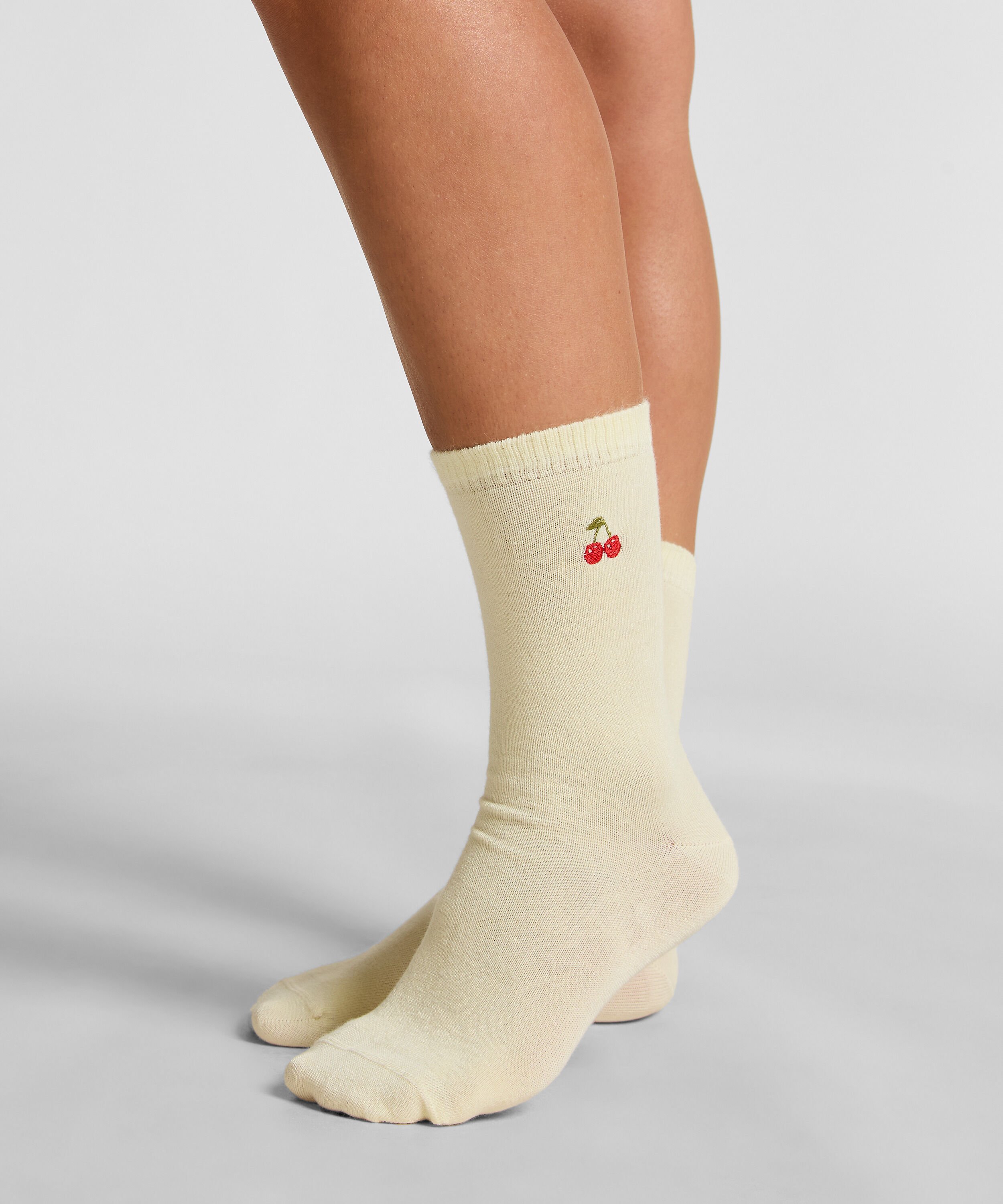 Chaussettes courtes en modal, Jaune Chaussettes courtes en modal, Jaune