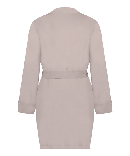 Peignoir court en jersey Essentials, Beige