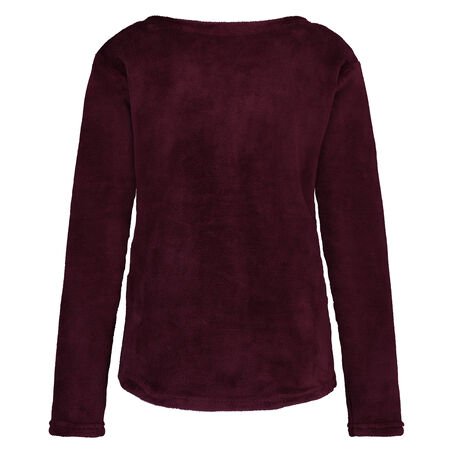 Sweat Polaire Long, Rouge