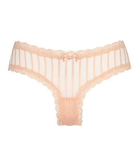 Slip br&eacute;silien V-shape Mesh, Orange