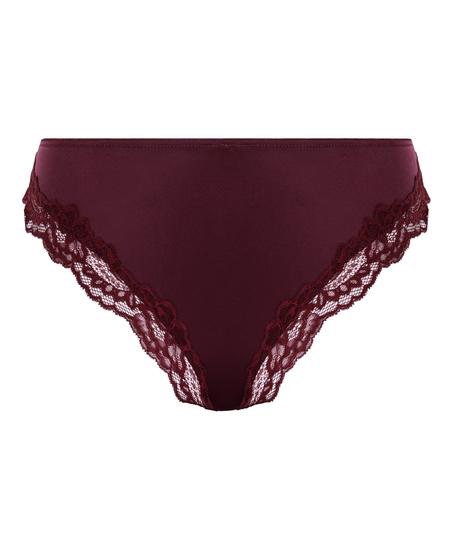 Slip brésilien Lace & Shine, Violet