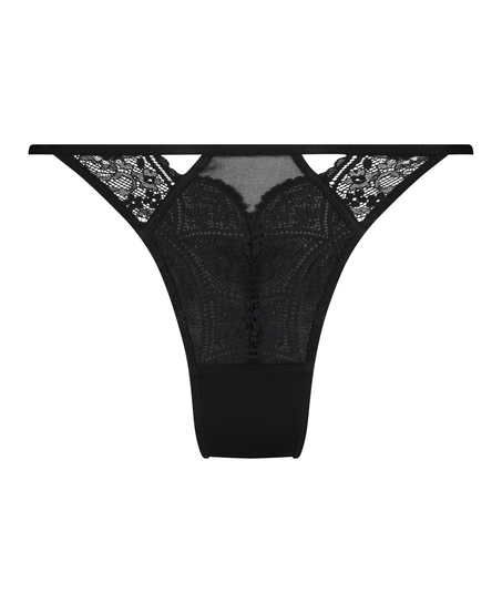 Slip brésilien Sandra, Noir