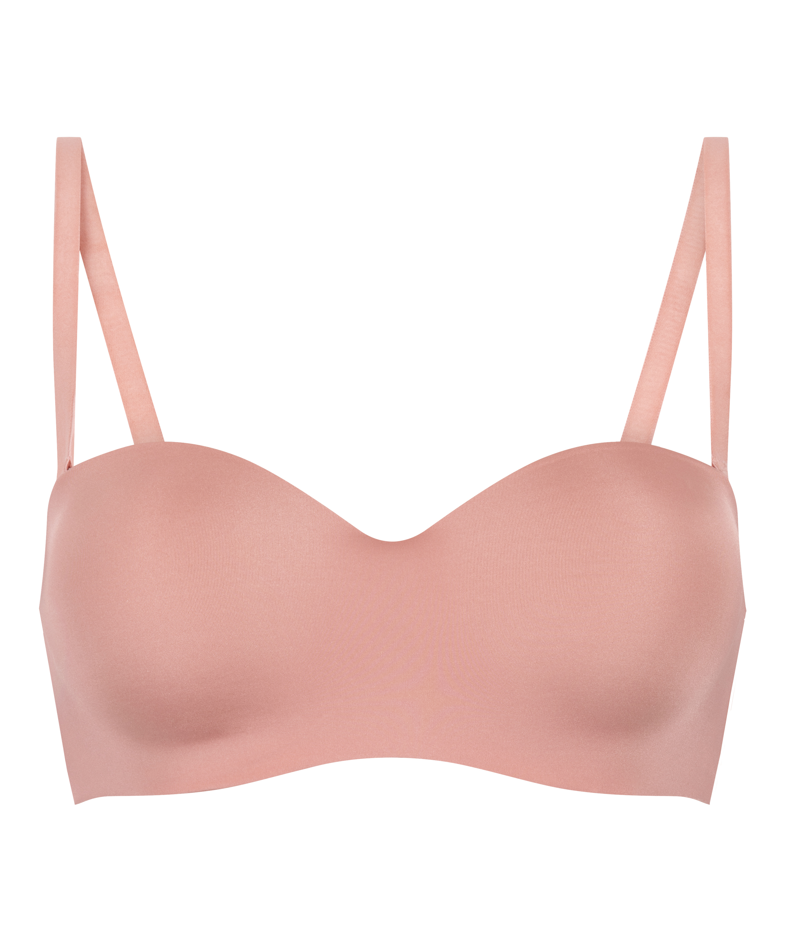 Soutien-gorge push-up sans bretelles à armatures préformé Smooth, Rose, main