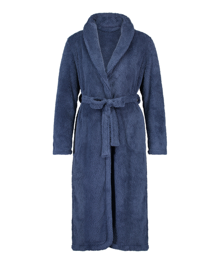 Peignoir Fleece, Bleu