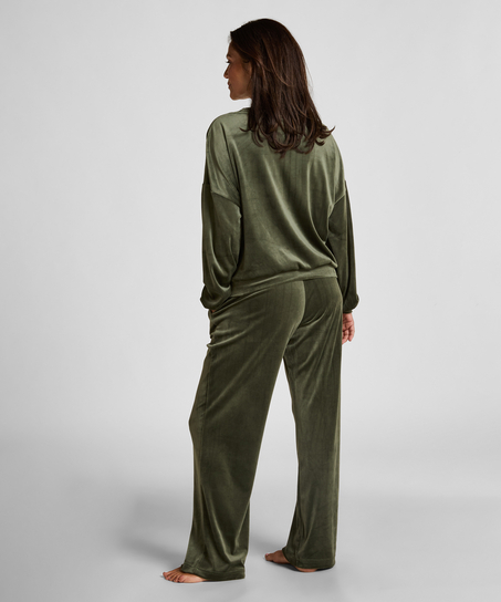 Petite Pantalon de pyjama Velours, Vert