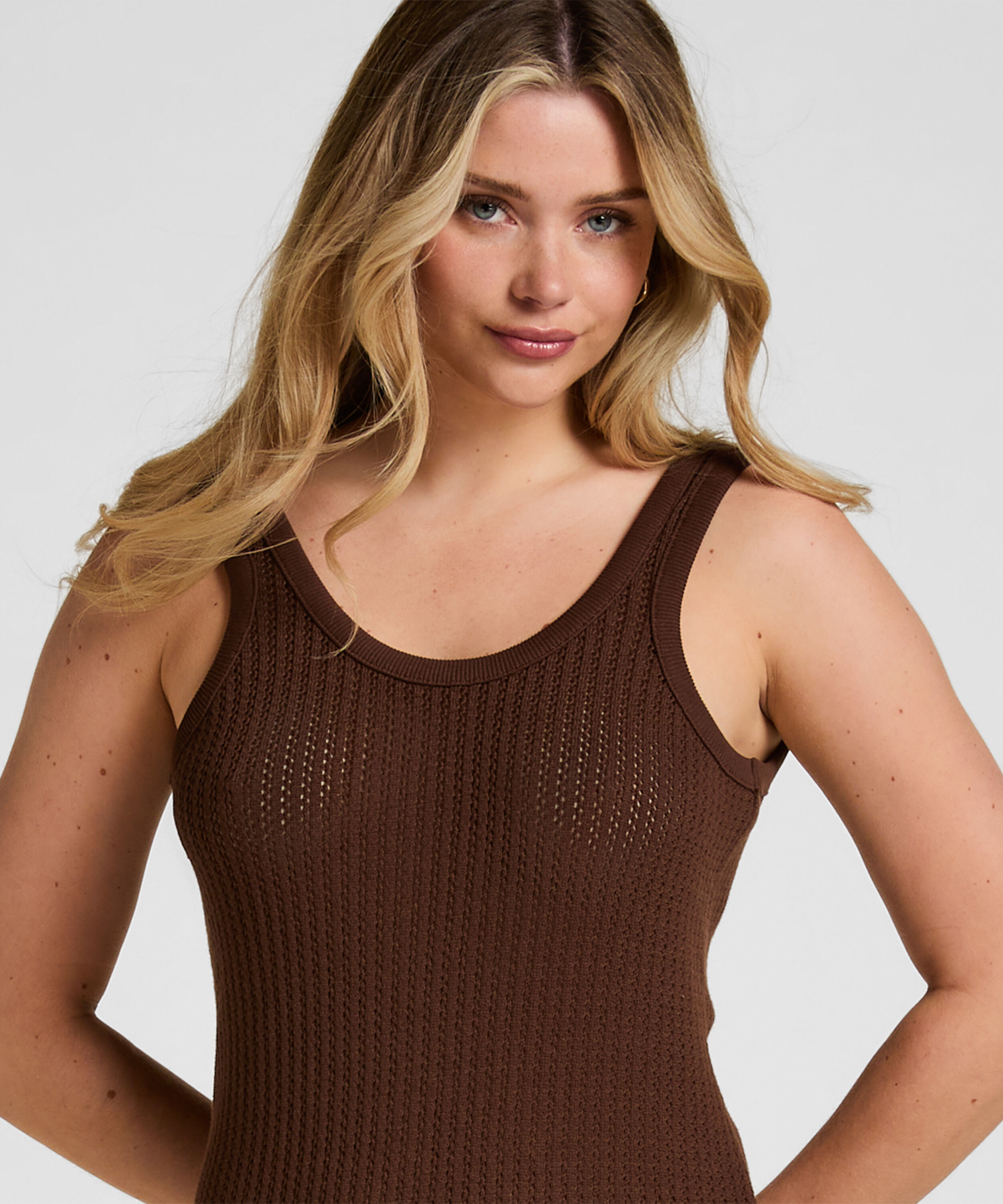 Robe de plage Coastal Muse, Marron